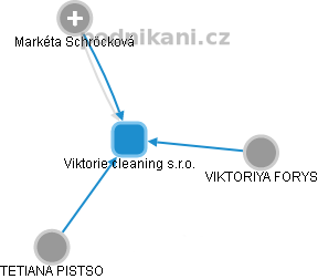 Viktorie cleaning s.r.o. - náhled vizuálního zobrazení vztahů obchodního rejstříku