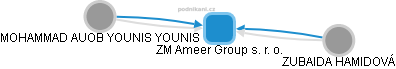 ZM Ameer Group s. r. o. - náhled vizuálního zobrazení vztahů obchodního rejstříku