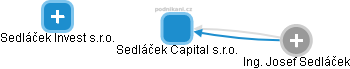 Sedláček Capital s.r.o. - náhled vizuálního zobrazení vztahů obchodního rejstříku