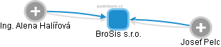 BroSis s.r.o. - náhled vizuálního zobrazení vztahů obchodního rejstříku