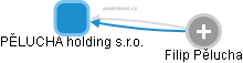 PĚLUCHA holding s.r.o. - náhled vizuálního zobrazení vztahů obchodního rejstříku