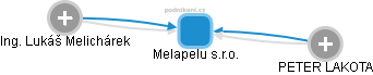 Melapelu s.r.o. - náhled vizuálního zobrazení vztahů obchodního rejstříku
