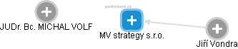 MV strategy s.r.o. - náhled vizuálního zobrazení vztahů obchodního rejstříku
