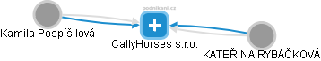 CallyHorses s.r.o. - náhled vizuálního zobrazení vztahů obchodního rejstříku