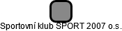 Sportovní klub SPORT 2007 o.s. - náhled vizuálního zobrazení vztahů obchodního rejstříku
