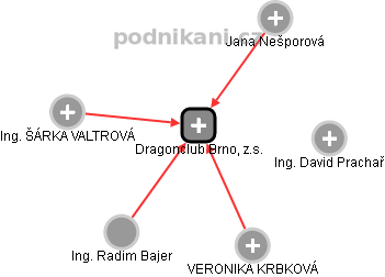 Dragonclub Brno, z.s. - náhled vizuálního zobrazení vztahů obchodního rejstříku