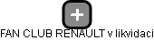 FAN CLUB RENAULT v likvidaci - náhled vizuálního zobrazení vztahů obchodního rejstříku