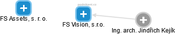 FS Vision, s.r.o. - náhled vizuálního zobrazení vztahů obchodního rejstříku