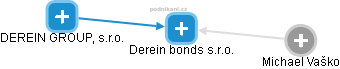 Derein bonds s.r.o. - náhled vizuálního zobrazení vztahů obchodního rejstříku