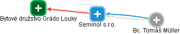 Seminol s.r.o. - náhled vizuálního zobrazení vztahů obchodního rejstříku
