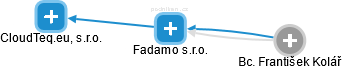 Fadamo s.r.o. - náhled vizuálního zobrazení vztahů obchodního rejstříku