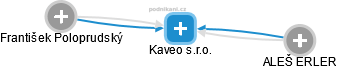 Kaveo s.r.o. - náhled vizuálního zobrazení vztahů obchodního rejstříku