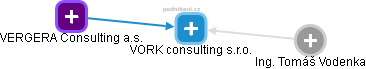 VORK consulting s.r.o. - náhled vizuálního zobrazení vztahů obchodního rejstříku
