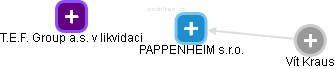 PAPPENHEIM s.r.o. - náhled vizuálního zobrazení vztahů obchodního rejstříku
