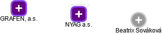 NYAG a.s. - náhled vizuálního zobrazení vztahů obchodního rejstříku