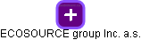 ECOSOURCE group Inc. a.s. - náhled vizuálního zobrazení vztahů obchodního rejstříku
