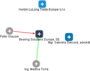 Bearing Solutions Europe, SE - náhled vizuálního zobrazení vztahů obchodního rejstříku