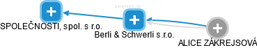 Berli & Schwerli s.r.o. - náhled vizuálního zobrazení vztahů obchodního rejstříku