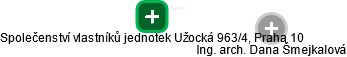 Společenství vlastníků jednotek Užocká 963/4, Praha 10 - náhled vizuálního zobrazení vztahů obchodního rejstříku