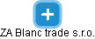 ZA Blanc trade s.r.o. - náhled vizuálního zobrazení vztahů obchodního rejstříku