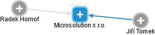Microsolution s.r.o. - náhled vizuálního zobrazení vztahů obchodního rejstříku