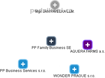 PP Family Business SE - náhled vizuálního zobrazení vztahů obchodního rejstříku
