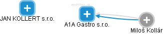 A1A Gastro s.r.o. - náhled vizuálního zobrazení vztahů obchodního rejstříku