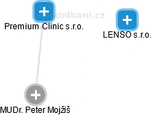 Premium Clinic s.r.o. - náhled vizuálního zobrazení vztahů obchodního rejstříku