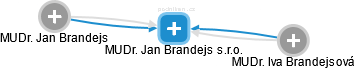 MUDr. Jan Brandejs s.r.o. - náhled vizuálního zobrazení vztahů obchodního rejstříku