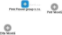 Pink Flower group s.r.o. - náhled vizuálního zobrazení vztahů obchodního rejstříku