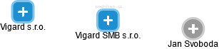 Vigard SMB s.r.o. - náhled vizuálního zobrazení vztahů obchodního rejstříku