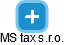 MS tax s.r.o. - náhled vizuálního zobrazení vztahů obchodního rejstříku