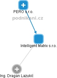 Intelligent Matrix s.r.o. - náhled vizuálního zobrazení vztahů obchodního rejstříku
