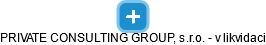 PRIVATE CONSULTING GROUP, s.r.o. - v likvidaci - náhled vizuálního zobrazení vztahů obchodního rejstříku