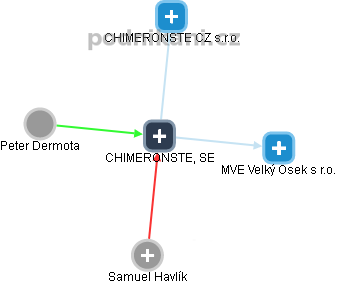 CHIMERONSTE, SE - náhled vizuálního zobrazení vztahů obchodního rejstříku