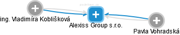 Alexiss Group s.r.o. - náhled vizuálního zobrazení vztahů obchodního rejstříku