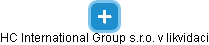 HC International Group s.r.o. v likvidaci - náhled vizuálního zobrazení vztahů obchodního rejstříku