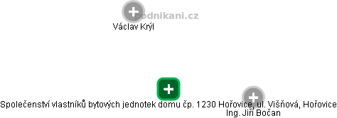 Společenství vlastníků bytových jednotek domu čp. 1230 Hořovice, ul. Višňová, Hořovice - náhled vizuálního zobrazení vztahů obchodního rejstříku