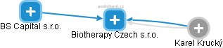 Biotherapy Czech s.r.o. - náhled vizuálního zobrazení vztahů obchodního rejstříku
