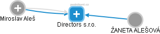 Directors s.r.o. - náhled vizuálního zobrazení vztahů obchodního rejstříku