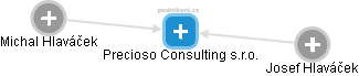 Precioso Consulting s.r.o. - náhled vizuálního zobrazení vztahů obchodního rejstříku