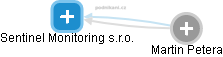 Sentinel Monitoring s.r.o. - náhled vizuálního zobrazení vztahů obchodního rejstříku