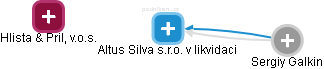 Altus Silva s.r.o. v likvidaci - náhled vizuálního zobrazení vztahů obchodního rejstříku