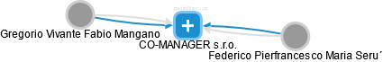 CO-MANAGER s.r.o. - náhled vizuálního zobrazení vztahů obchodního rejstříku