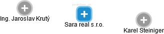 Sara real s.r.o. - náhled vizuálního zobrazení vztahů obchodního rejstříku