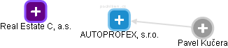 AUTOPROFEX, s.r.o. - náhled vizuálního zobrazení vztahů obchodního rejstříku