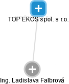 TOP EKOS spol. s r.o. - náhled vizuálního zobrazení vztahů obchodního rejstříku