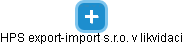 HPS export-import s.r.o. v likvidaci - náhled vizuálního zobrazení vztahů obchodního rejstříku