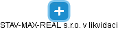STAV-MAX-REAL s.r.o. v likvidaci - náhled vizuálního zobrazení vztahů obchodního rejstříku