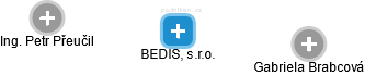 BEDIS, s.r.o. - náhled vizuálního zobrazení vztahů obchodního rejstříku